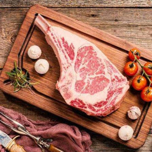 Australian Premium Black Angus OP-Rib Steak (Bone-In Ribeye | Tomahawk, MS 2+)
