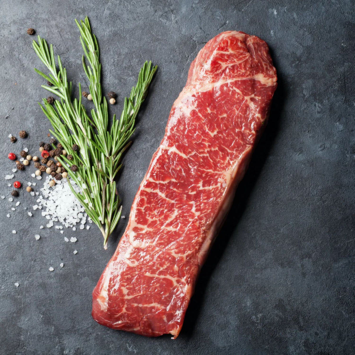 Australian Premium Black Angus Striploin Steak (Sirloin, MS 2+, ~2.5cm Thickness, 400g) - Aussie Meat