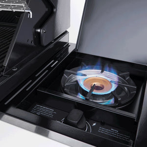 Beefeater 1200 Series Black | 4 Burner BBQ & Side Burner Trolley with Cover