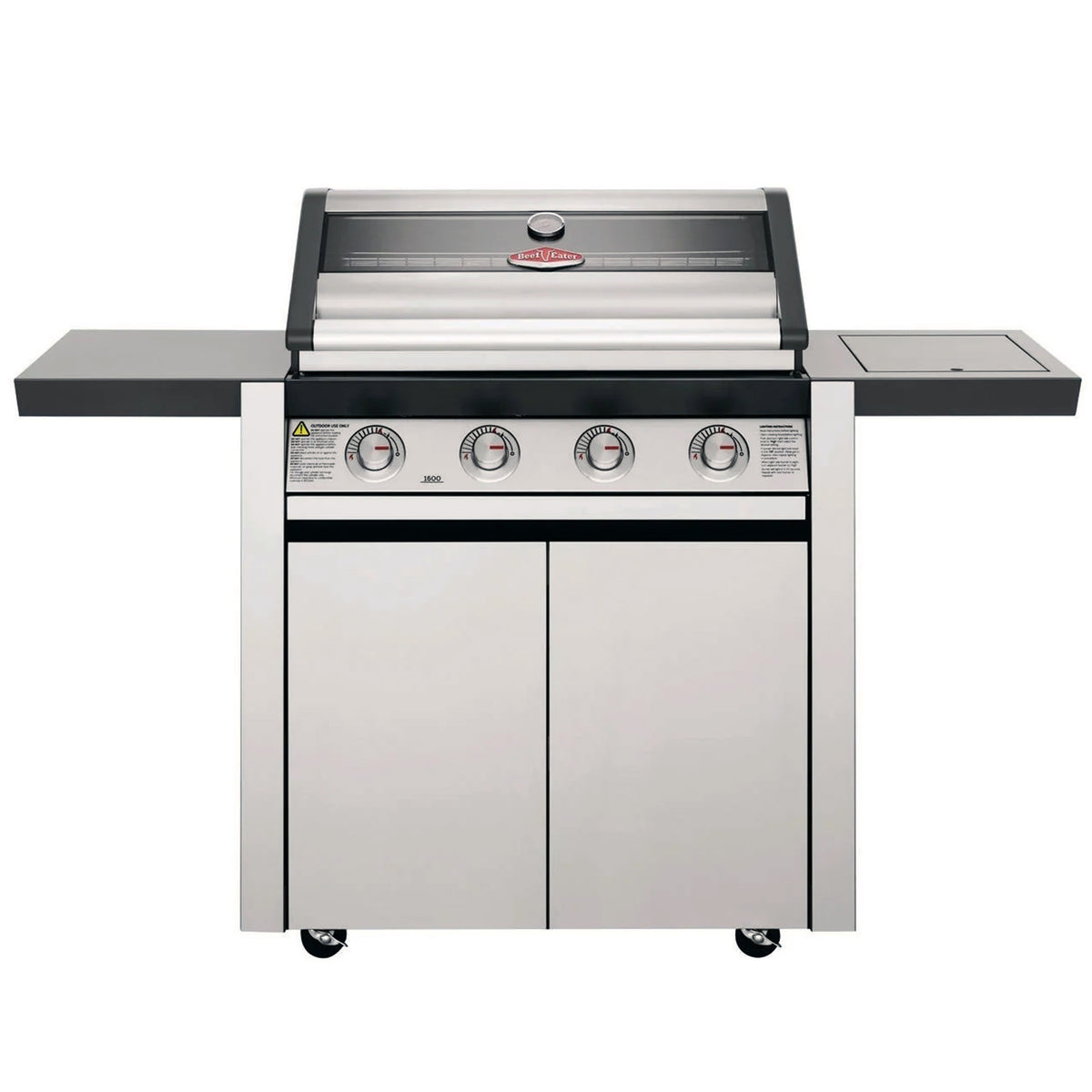 Beefeater 1600S Series | Aussie Meat Meat Delivery Online Butcher BBQ Grills Wine - Beefeater 1600S Series | 4 Burner BBQ & Side Burner Trolley