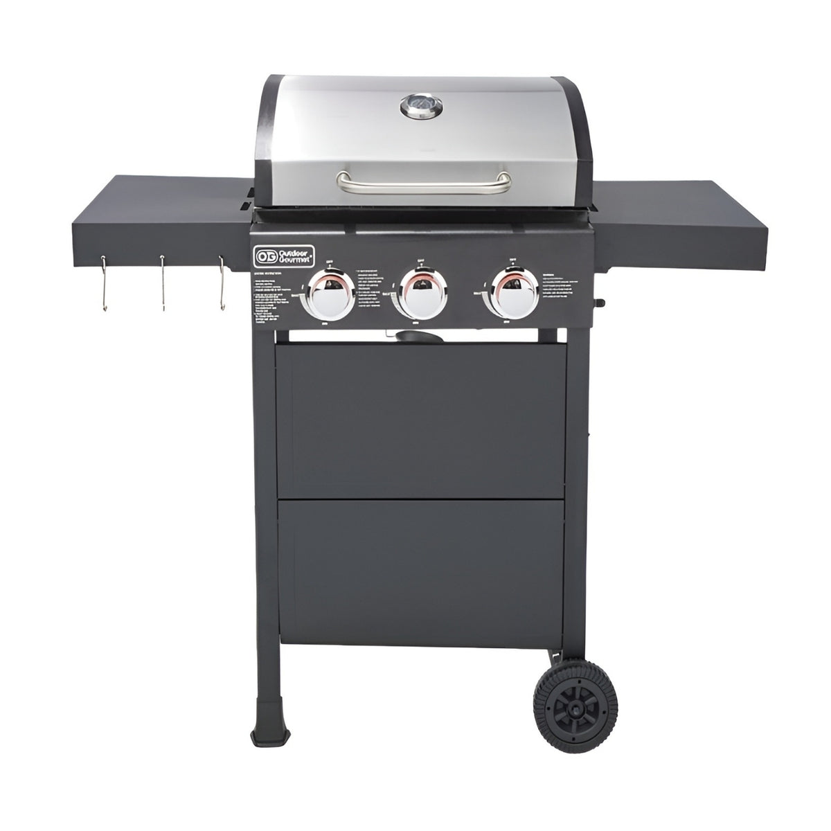 BQ133S Stainless Steel (3 Burners With Side-Burner) | Delivery & Cover - Aussie Meat
