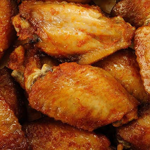 Close-up of crispy fried chicken wings with a golden-brown color. - EU Hormone Free Chicken Mid-Wings (908g)