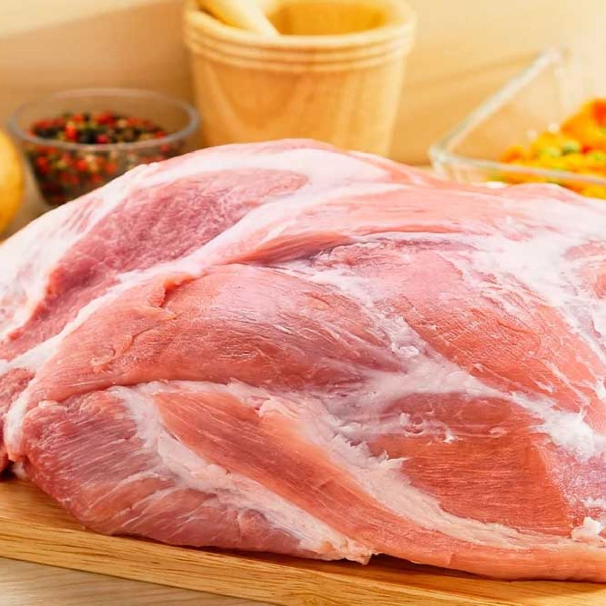 EU Hormone Free Pork Collar (Shoulder) Rindless Roast (1kg) - Aussie Meat