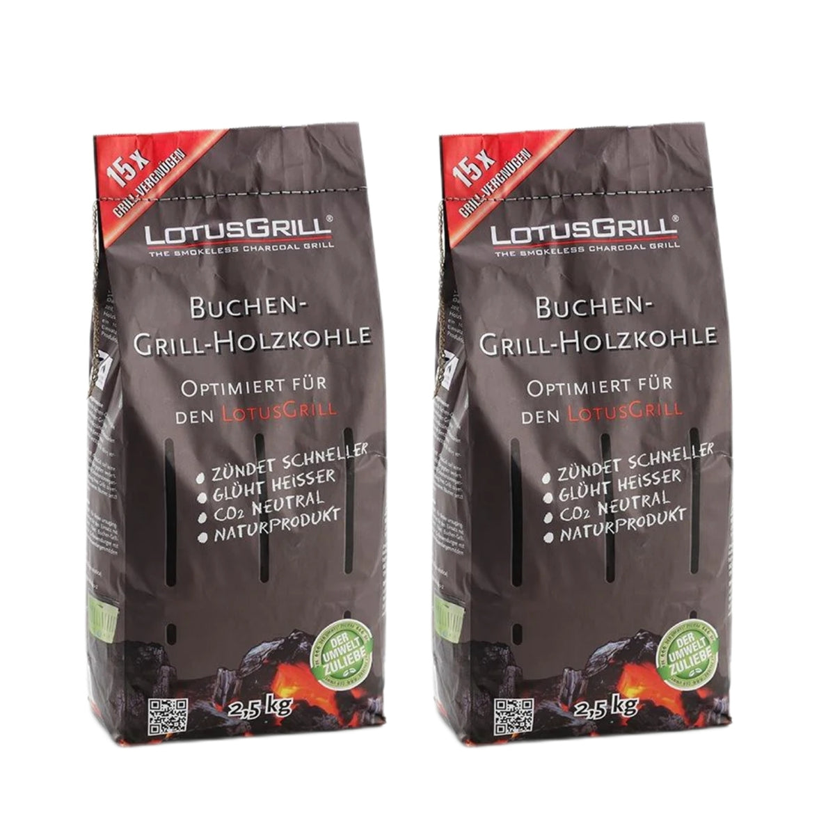 燒烤配件| Lotus Grill的無菸木炭(2.5公斤x2)和助燃凝膠(1支) - Aussie Meat