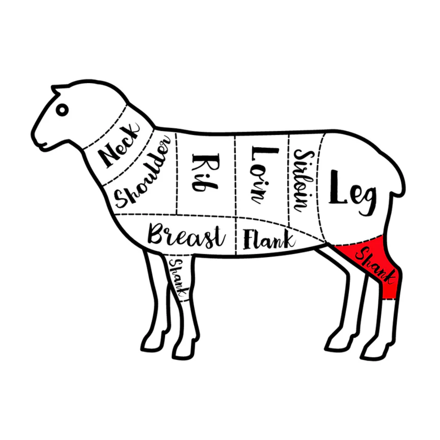 NZ Premium Grass-Fed Lamb Hind Shanks (2-3 Shanks Per Pack) - Aussie Meat