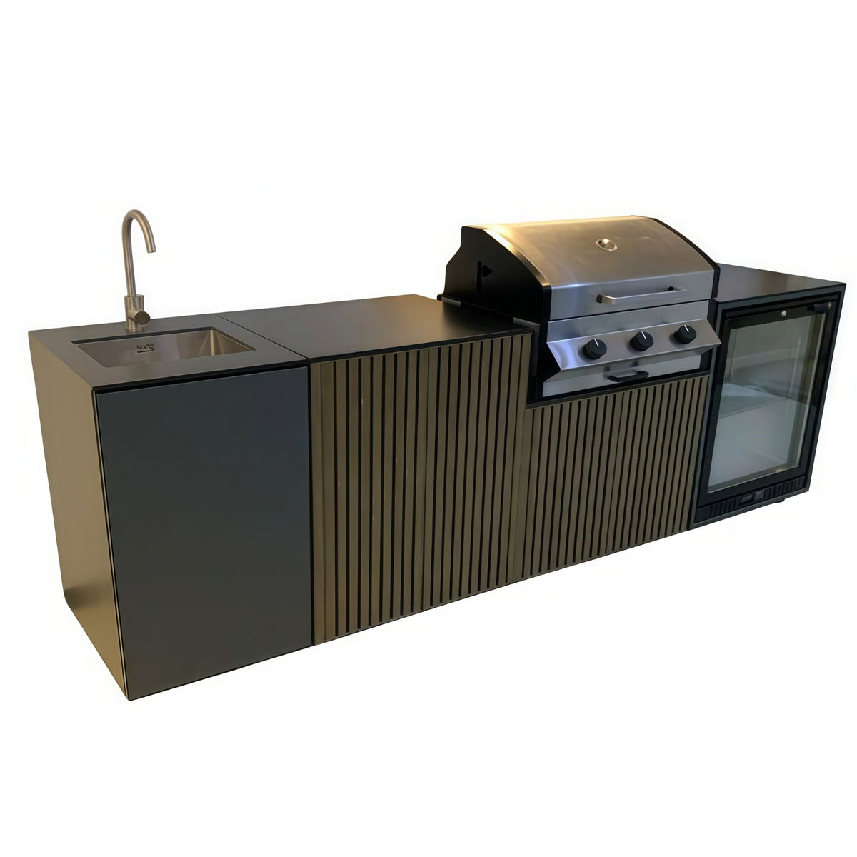 OMG組合戶外廚房(6+1爐頭配水槽)|包送貨安裝 - Aussie Meat