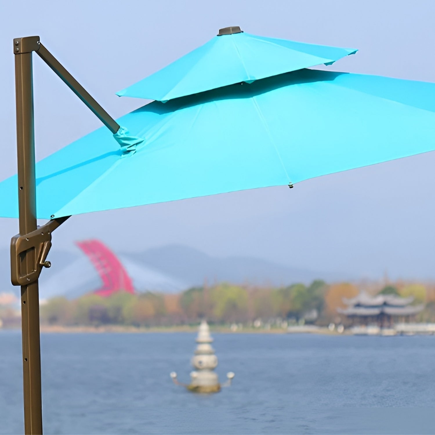 Aussie Meat戶外雨傘帶石底座（3m x 3m x 2.7m高度）| 減港幣400包括送貨 - Aussie Meat