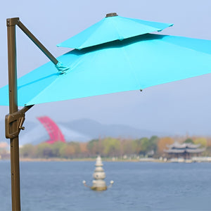 Aussie Meat Outdoor Umbrella With Stone Base (3m x 3m x 2.7 height) & Delivery