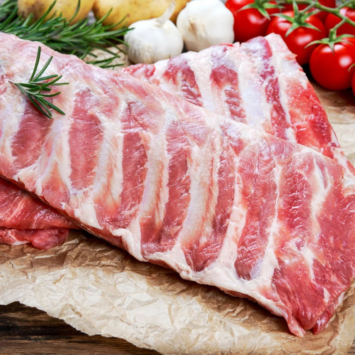 Spanish Hormone Free Duroc Pork Baby Back Ribs (2 Pieces) - Aussie Meat