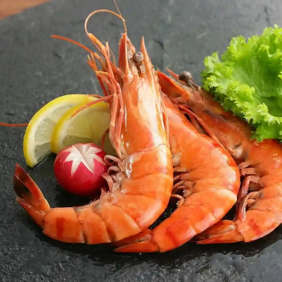 Ocean Catch Cooked White Prawns Head-on (1kg)