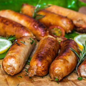 UK Premium Pork and Leek Sausages (6 Sausages, 454g)