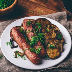 UK Premium Pork and Leek Sausages (6 Sausages, 454g)