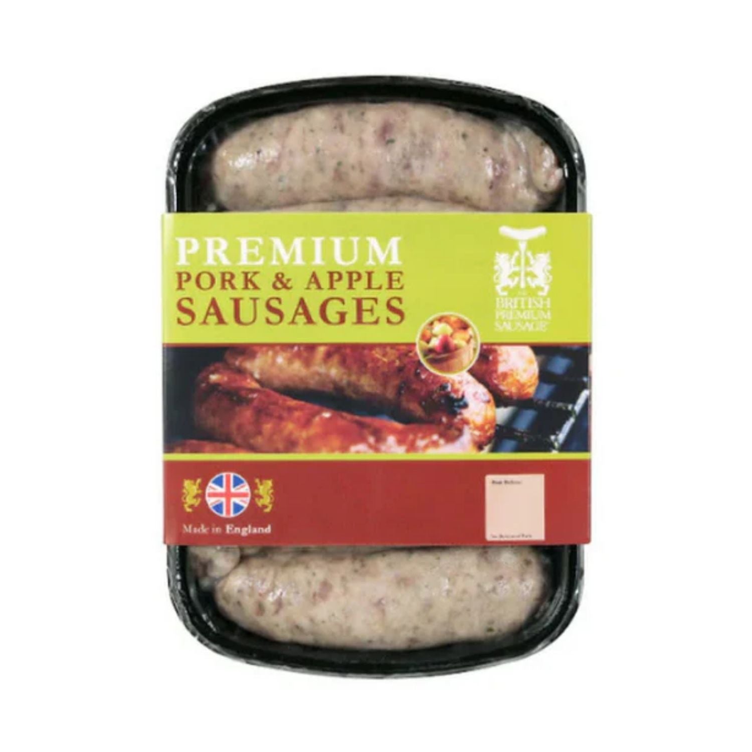 UK Premium Pork & Apple Sausages (6 Sausages, 454g)