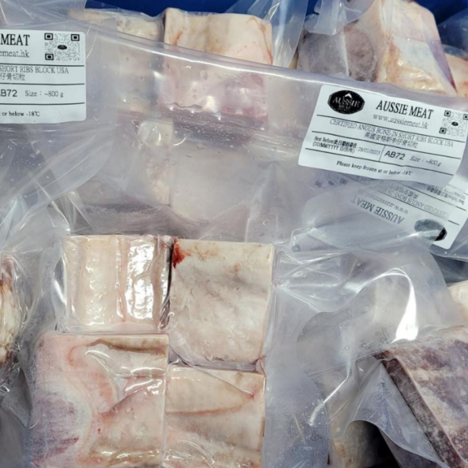 美國認證(USDA)優質黑安格斯牛肋排塊(MS 2+，800g)