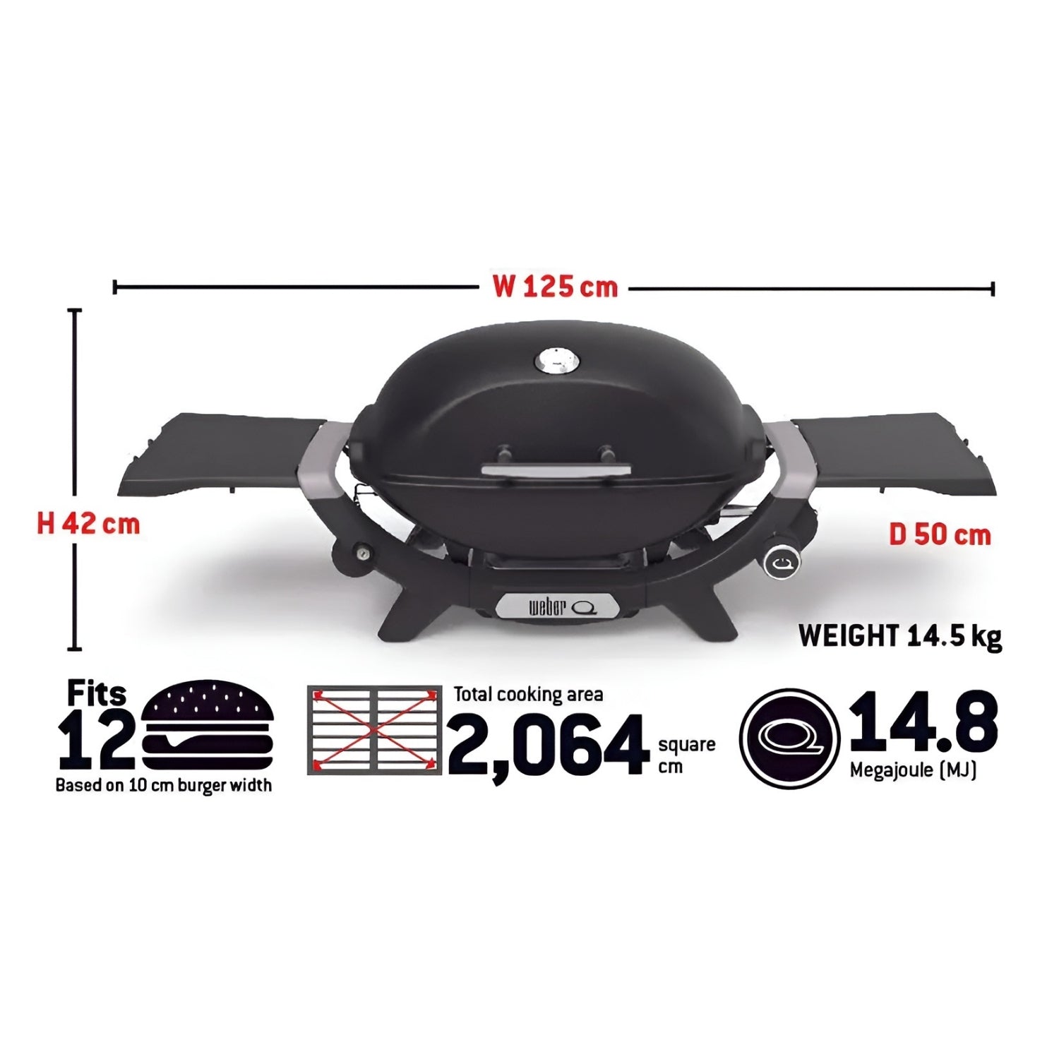 Weber Premium Q2800N+ (2 爐頭燃氣燒烤爐)連送貨