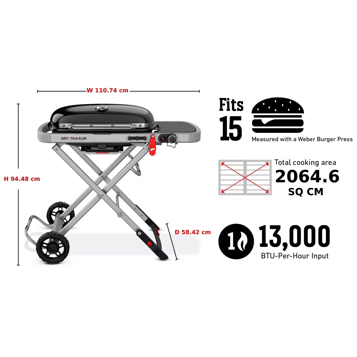 Weber Traveler 便攜式燃氣烤架連Weber燒烤爐保護套及送貨