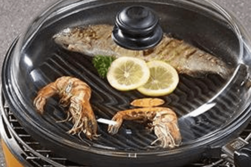 Aussie Meat BBQ Grill | Lotus Grill Pan with Glass Lid | Meat Delivery | Butcher | Seafood Delivery | Outdoor Furnishing