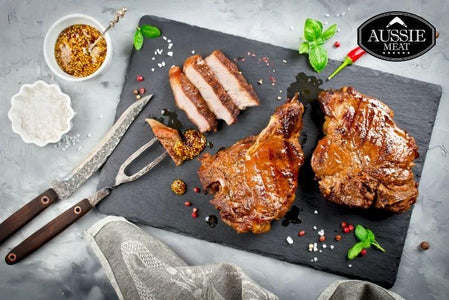 Hormone Free Spanish Duroc Pork Collar (Shoulder) Steak | Aussie Meat | eat4charityHK | Meat Delivery | Seafood Delivery | Wine & Beer Delivery | BBQ Grills | Lotus Grills | Weber Grills | Outdoor Furnishing | VIPoints