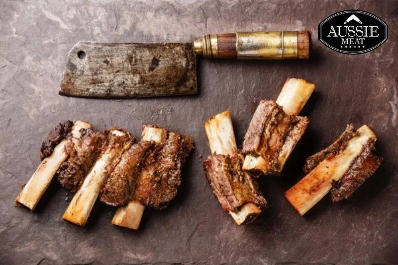Cooked Rib Cubes US Certified (USDA) Premium Black Angus Short Rib Cubes (MS 2+, 800g ...