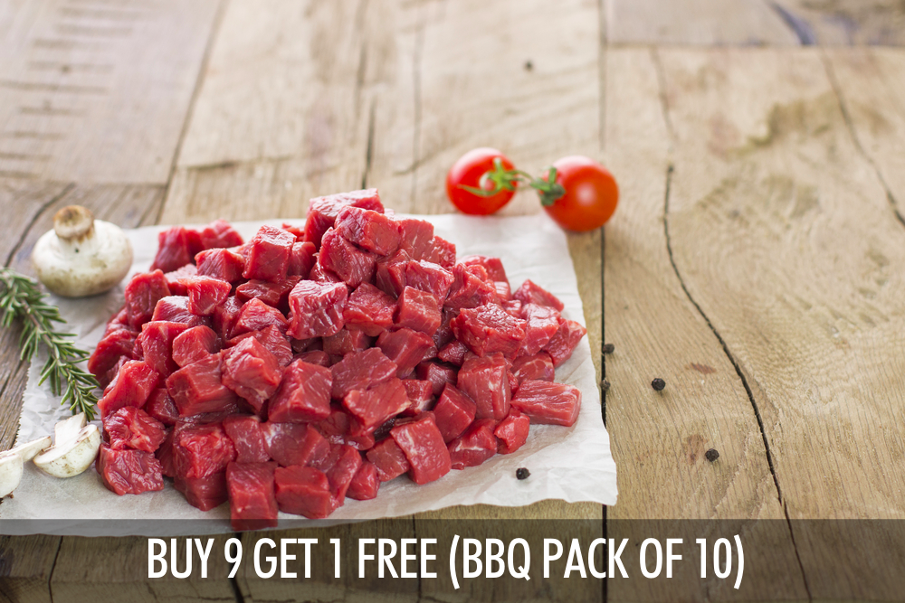 NZ Premium Grass Fed Beef Tenderloin Diced | Aussie Meat | eat4charityHK | Meat Delivery | Seafood Delivery | Wine & Beer Delivery | BBQ Grills | Lotus Grills | Weber Grills | Outdoor Furnishing | VIPoints