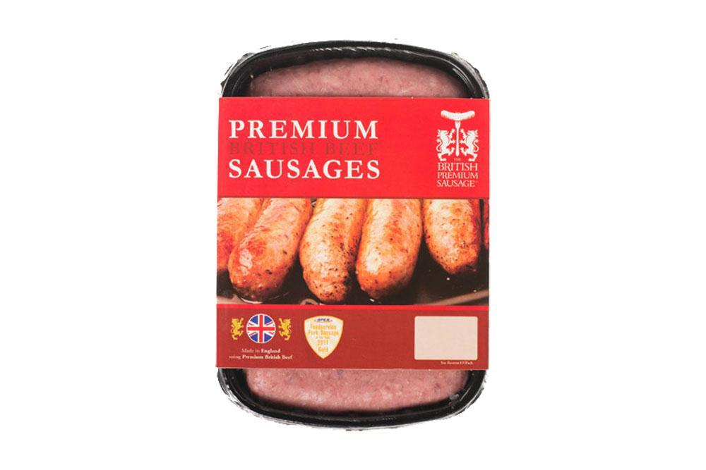 UK Premium Beef Sausages (6 Sausages, 454g) | Buy 9 & Get 1 Free | BBQ Meat Pack | Aussie Meat | Meat Delivery | Seafood Delivery | Wine Delivery | Grocery Store