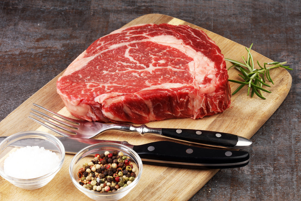 Angus Beef Grass-Fed Ribeye Steak - 10 OZ / 283 G - Imported from New  Zealand - GUARANTEED OVERNIGHT
