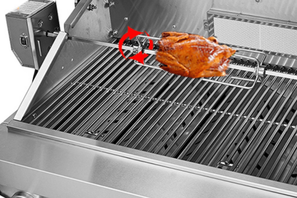 OMG Modular Outdoor L-Shape Kitchen (Small) with Fridge (6 + 1 Burners Gas Barbecue Grill, Fridge Tap, Sink, Side Burner, Fridge & Corner Unit) - Aussie Meat, Meat Delivery, Online Butcher, BBQ Grills, Wine