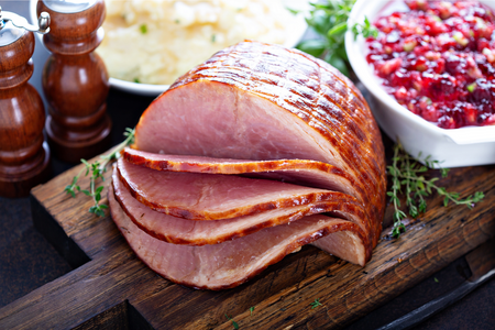 Christmas Maple Smoked Gammon Boneless Cooked Leg Ham Skin-On  | Meat Delivery | Butcher | Grocery Store