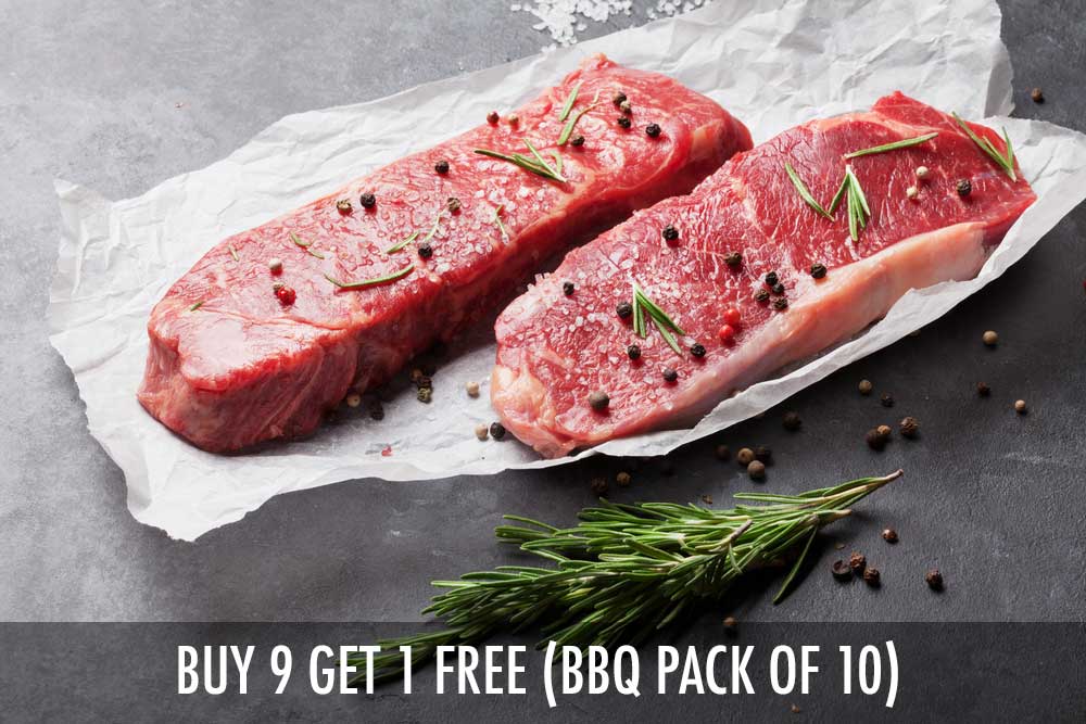 NZ PREMIUM GRASS-FED STRIPLOIN STEAKS (SIRLOIN, 350G, ~2.5CM THICKNESS) | BUY 9 & GET 1 FREE | BUY 9 & GET 1 FREE | Aussie Meat | Meat Delivery | Kindness Matters | eat4charityHK | Wine & Beer Delivery | BBQ Grills | Weber Grills | Lotus Grills | Outdoor Patio Furnishing | Seafood Delivery | Butcher | VIPoints | Patio Heaters | Mist Fans |
